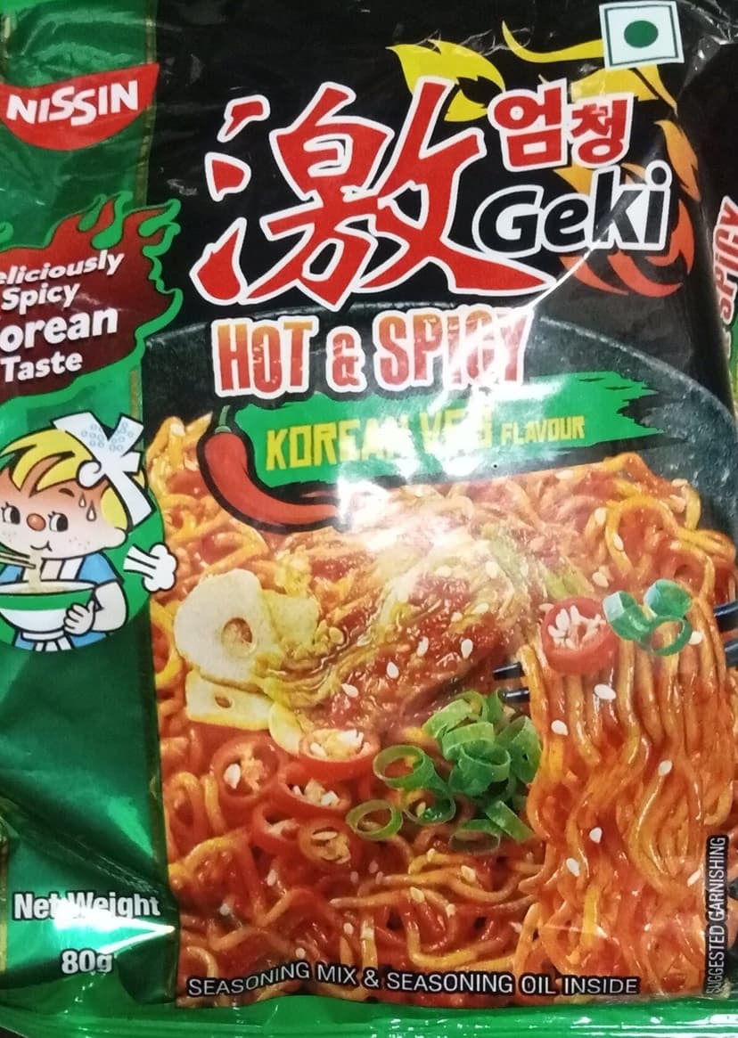 Nissin Geki Korean Veg Noodle