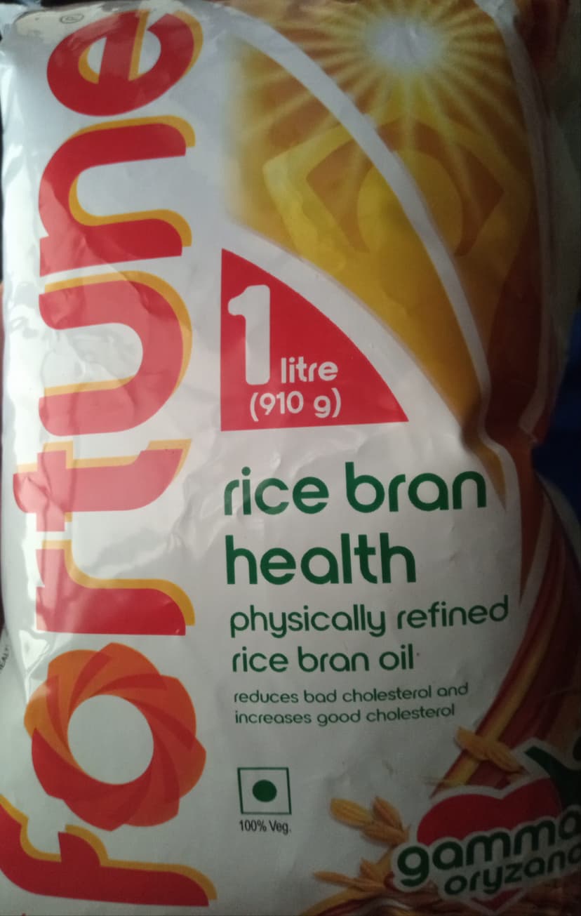 Fortune Rice Bran Oil Pouch 870 G